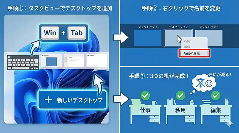 vd_setup_3desks_flow