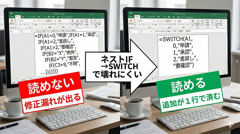 ネストIF地獄_vs_SWITCH可読性
